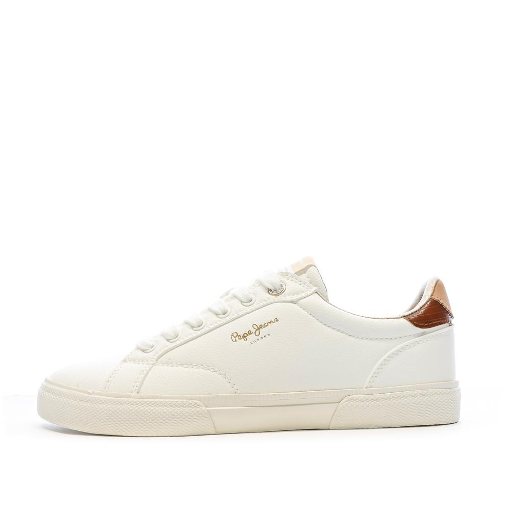Baskets Blanche Femme Pepe jeans Kenton Class pas cher