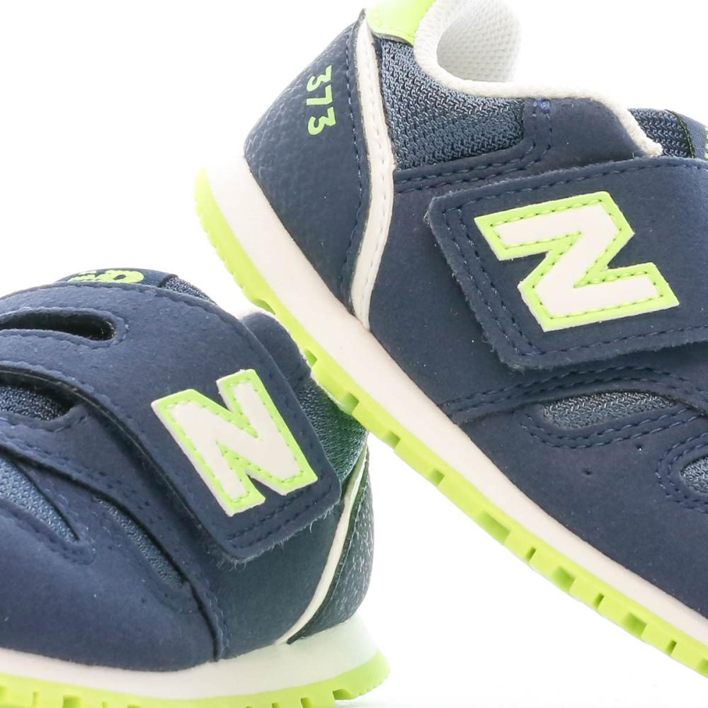 Baskets Marines/Vertes Garçon New Balance 373 vue 7