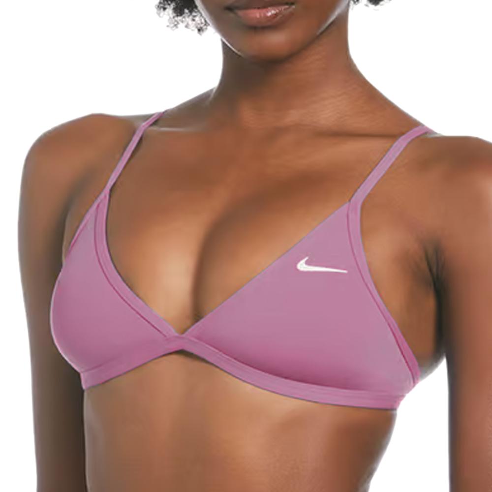 Haut de maillot de bain Violet Femme Nike Lace Up pas cher