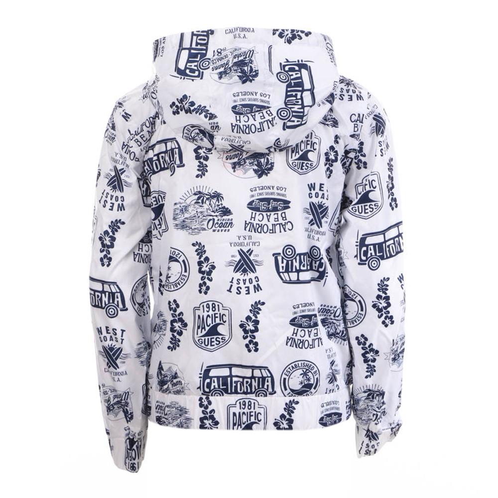 Veste Blanc Garçon Guess Hooded vue 2