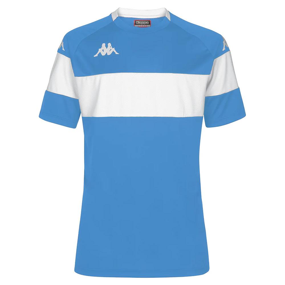 T-Shirt de Sport Blanc/Bleu Homme Kappa Dareto 33133WWJR pas cher