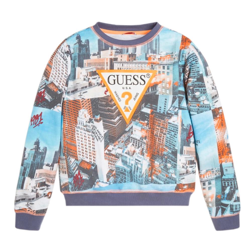 Sweat Multicolore Imprimé Enfant Sweat Guess pas cher