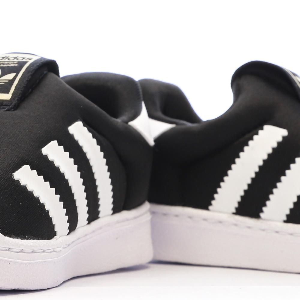 Baskets Noires Garçon Adidas Superstar 360 vue 8