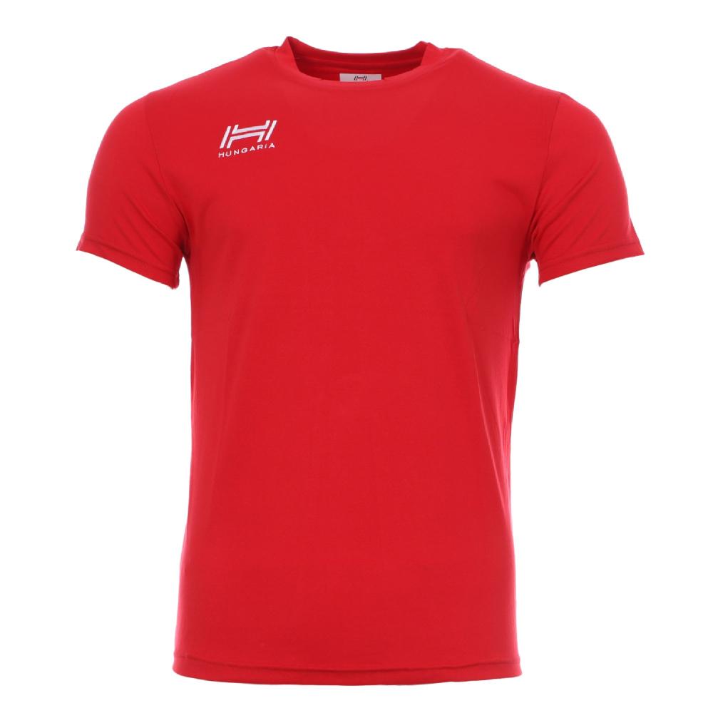 T-shirt rouge homme Hungaria Basic pas cher
