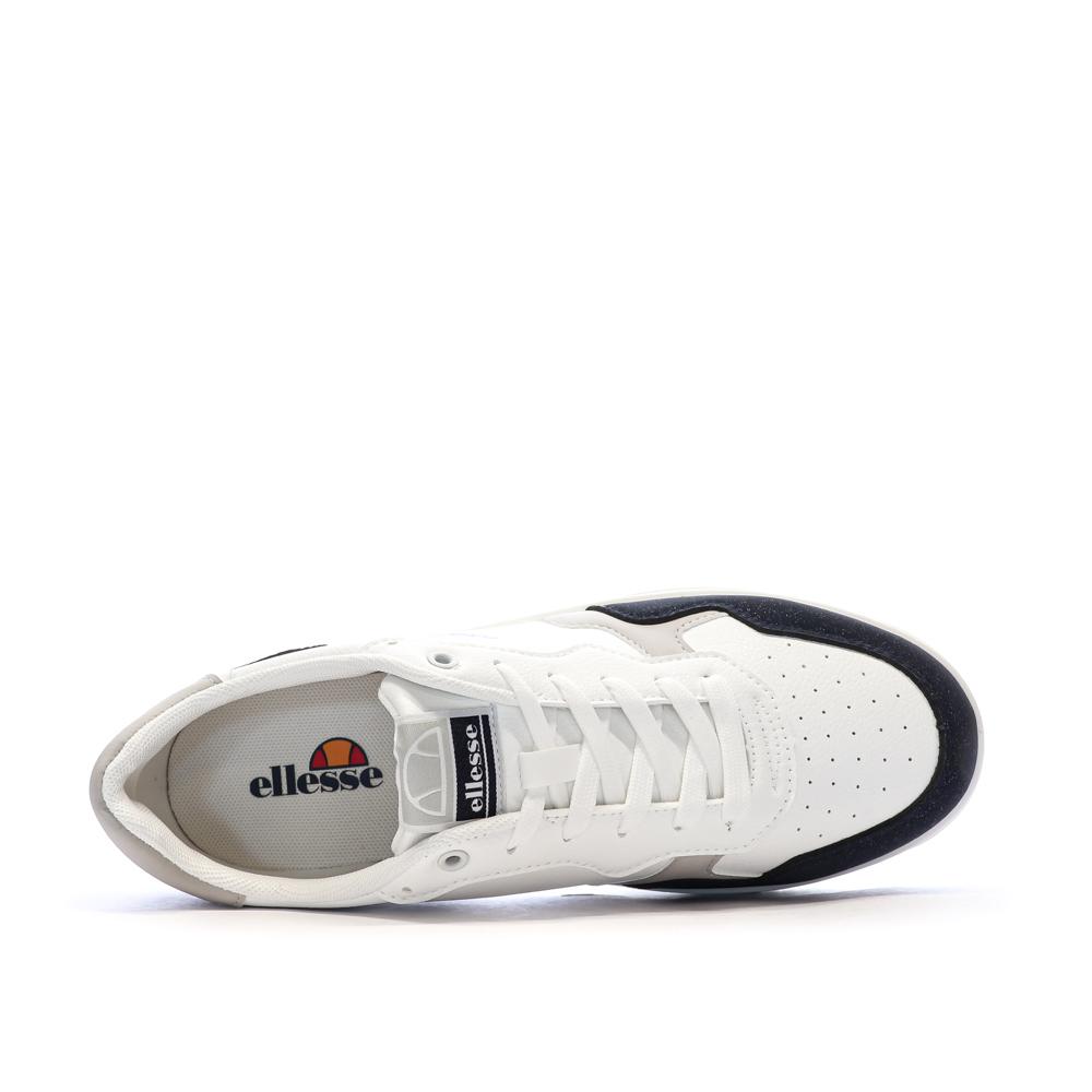 Baskets Blanches/Marines Homme Ellesse Pansit vue 4