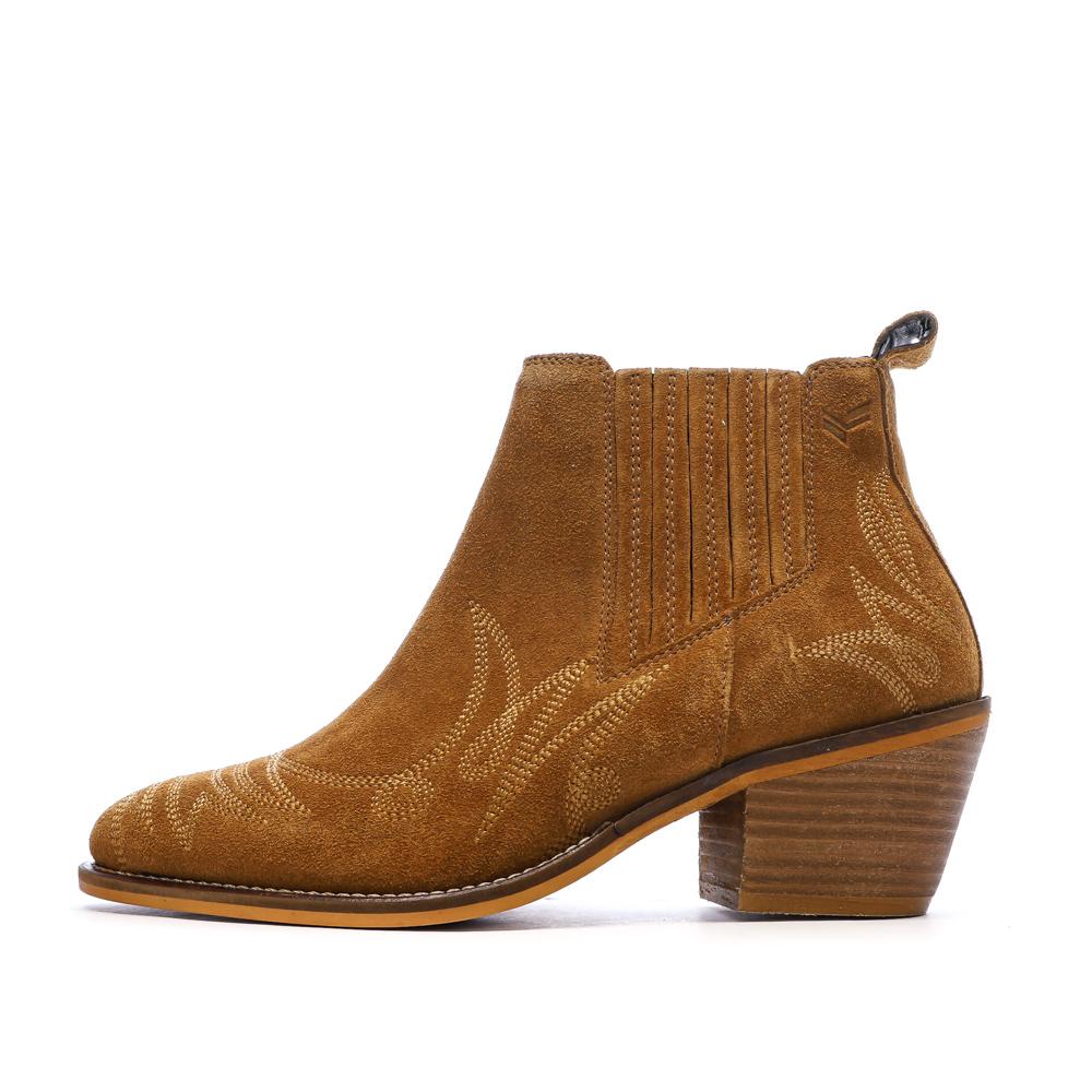 Bottines Marron Femme Kaporal Jaden pas cher