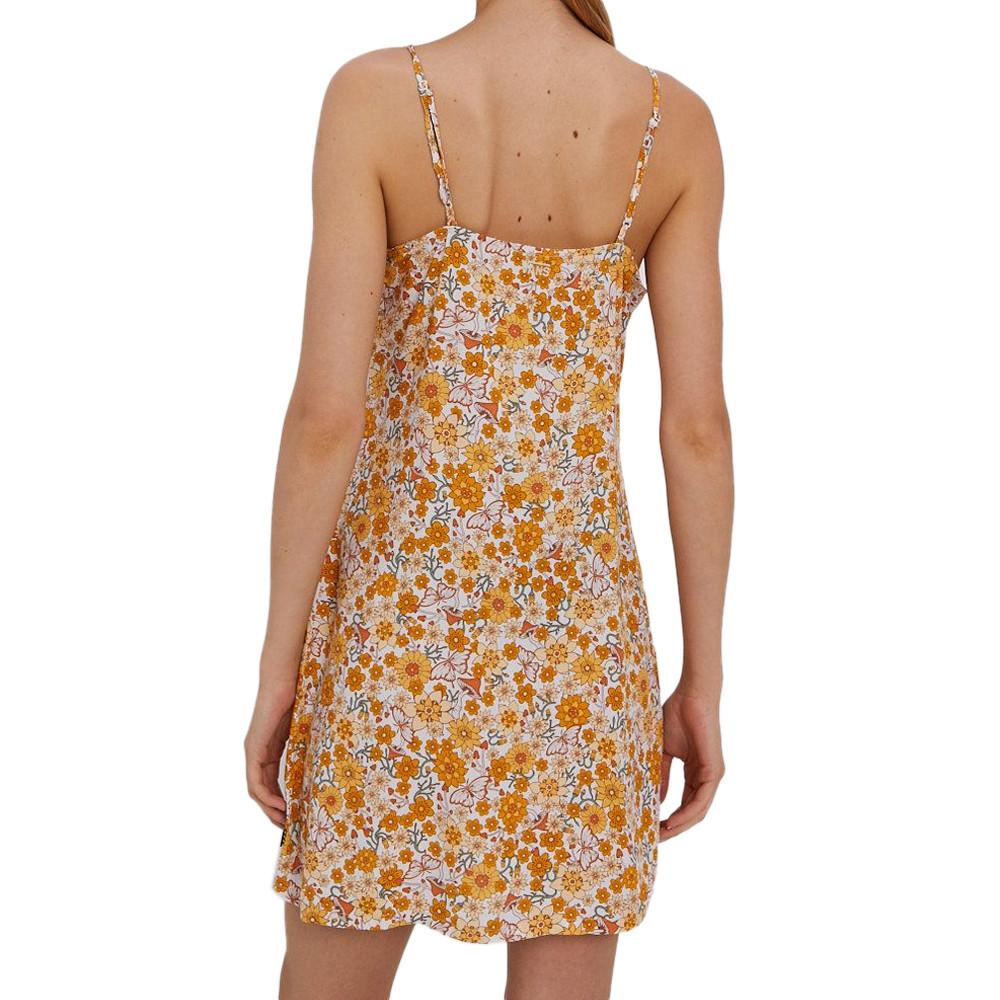 Robe Jaune à fleurs Femme Vans Trippy Floral vue 2