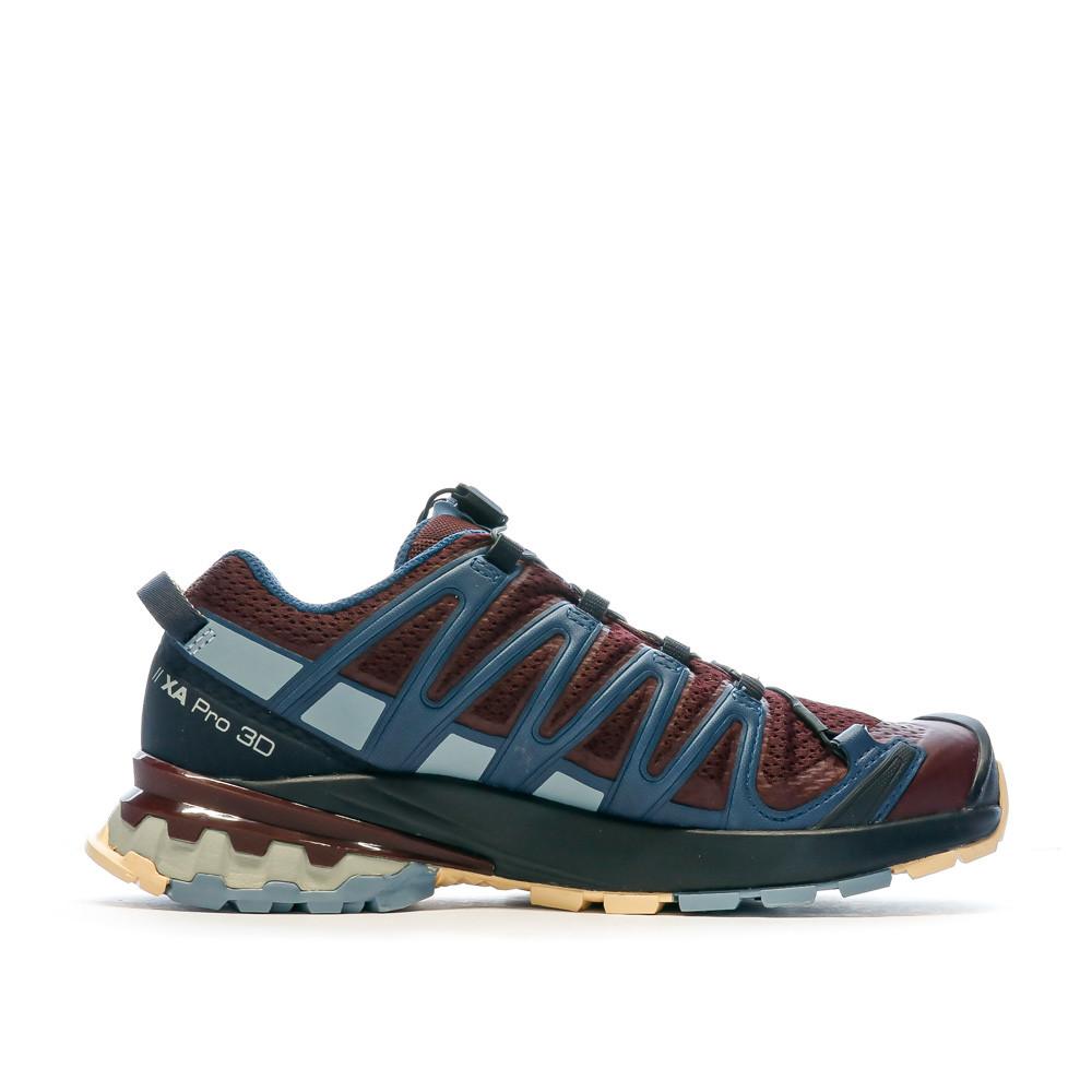 Chaussures de Trail Bordeaux/Bleu Femme Salomon Xa Pro 3d V8 W vue 2