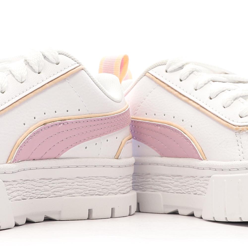 Baskets Blanches/Roses Fille Puma Mayze vue 7