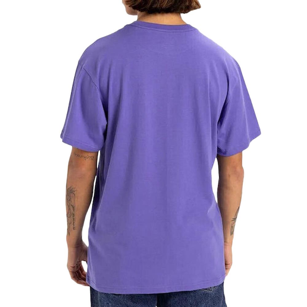T-shirt Violet Homme Quiksilver Retro Fade Yem vue 2