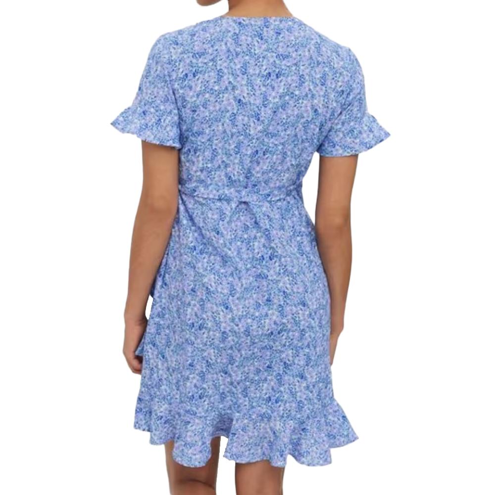 Robe de Grossesse Bleu Femme Vero Moda Maternity Henna vue 2