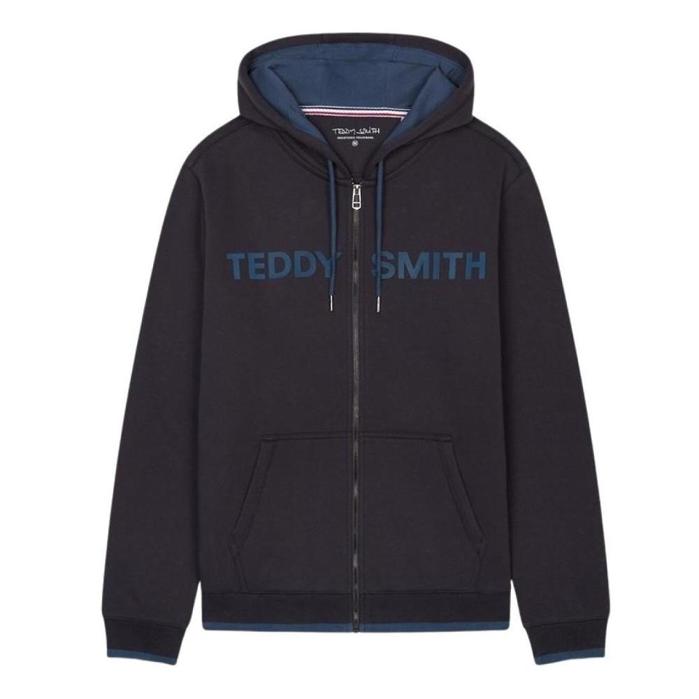 Sweat Zippé Marine Homme Teddy Smith Giclass pas cher