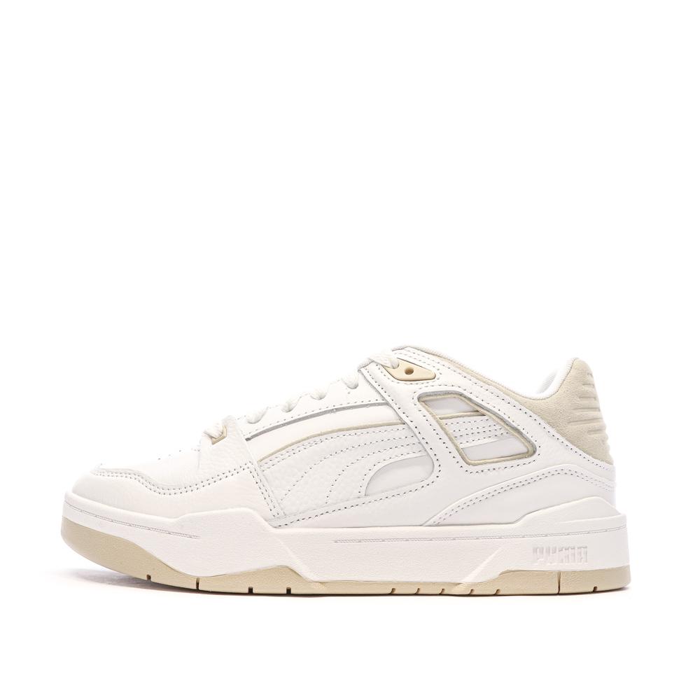 Baskets Blanc/Beige Homme Puma Slips tream pas cher