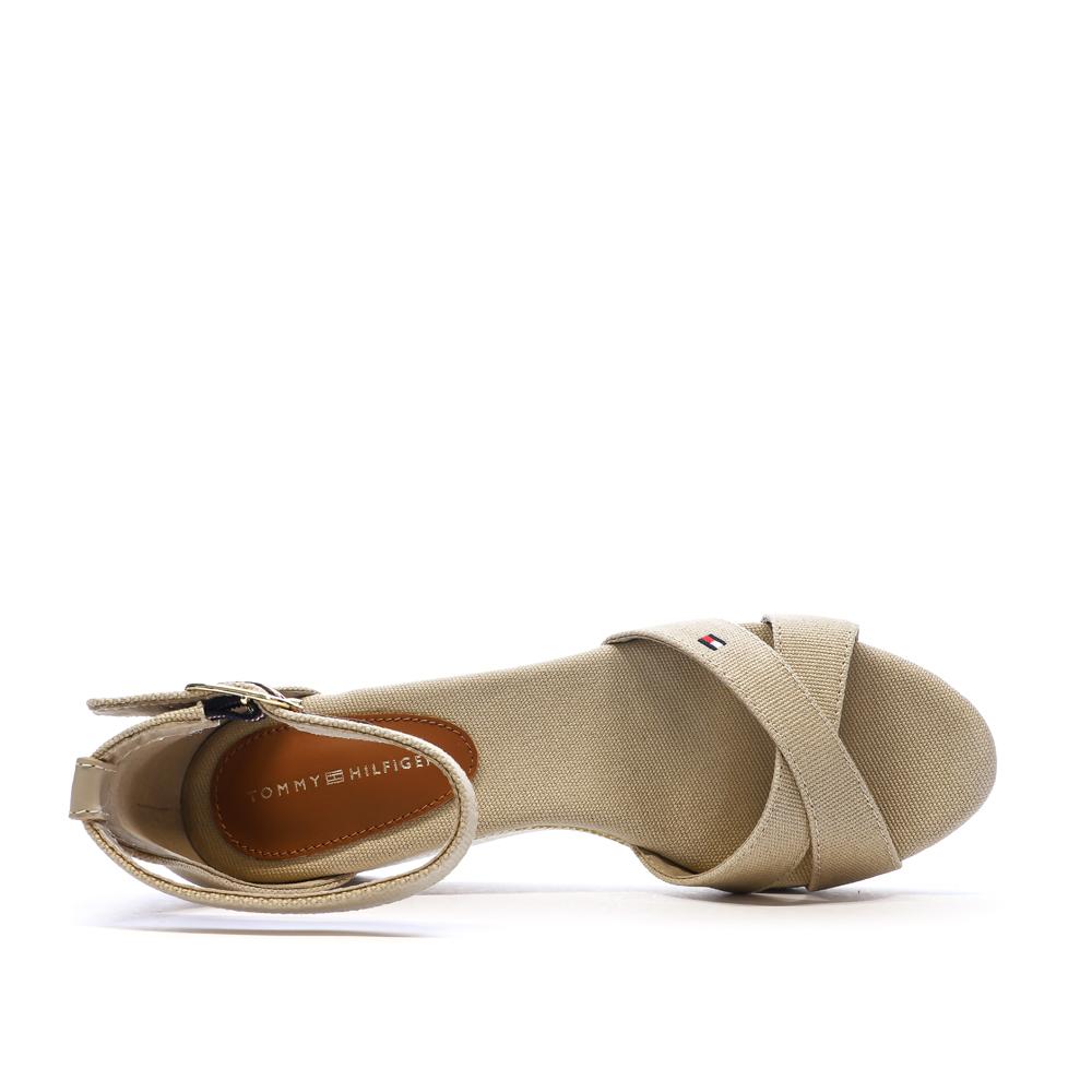 Sandales Beige Femme Tommy Hilfiger Flag Criss-cros vue 4