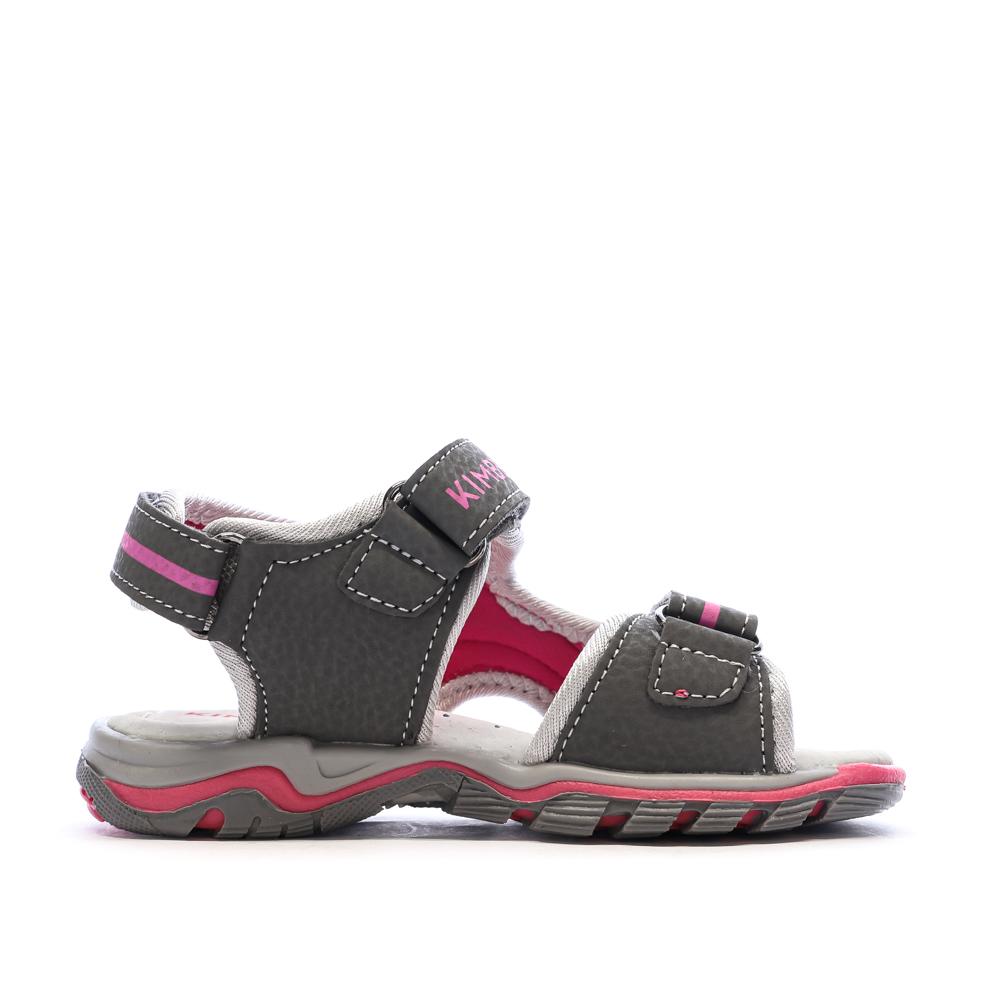 Sandales Grises/Rouges Bébé Kimberfeel Missi vue 2
