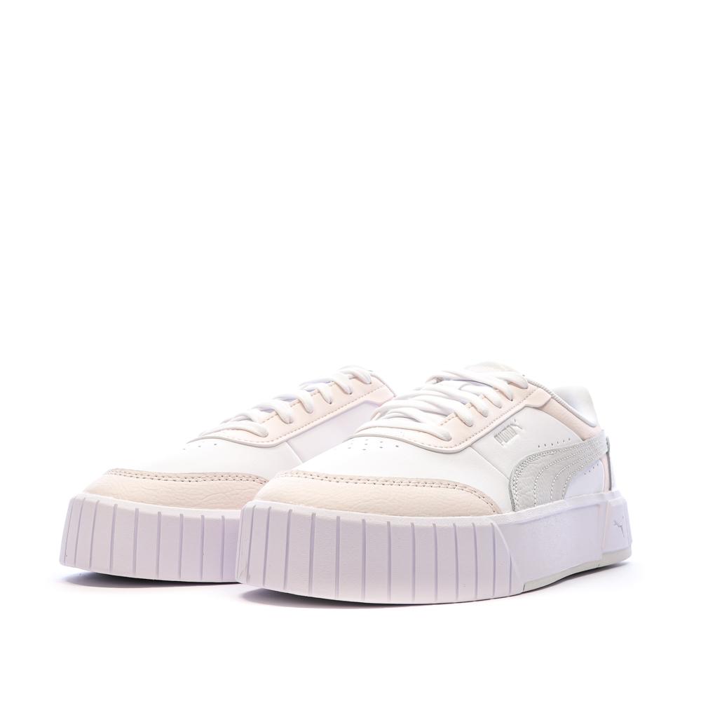 Baskets Blanc/Rose/Gris Femme Puma Carina Mia vue 6