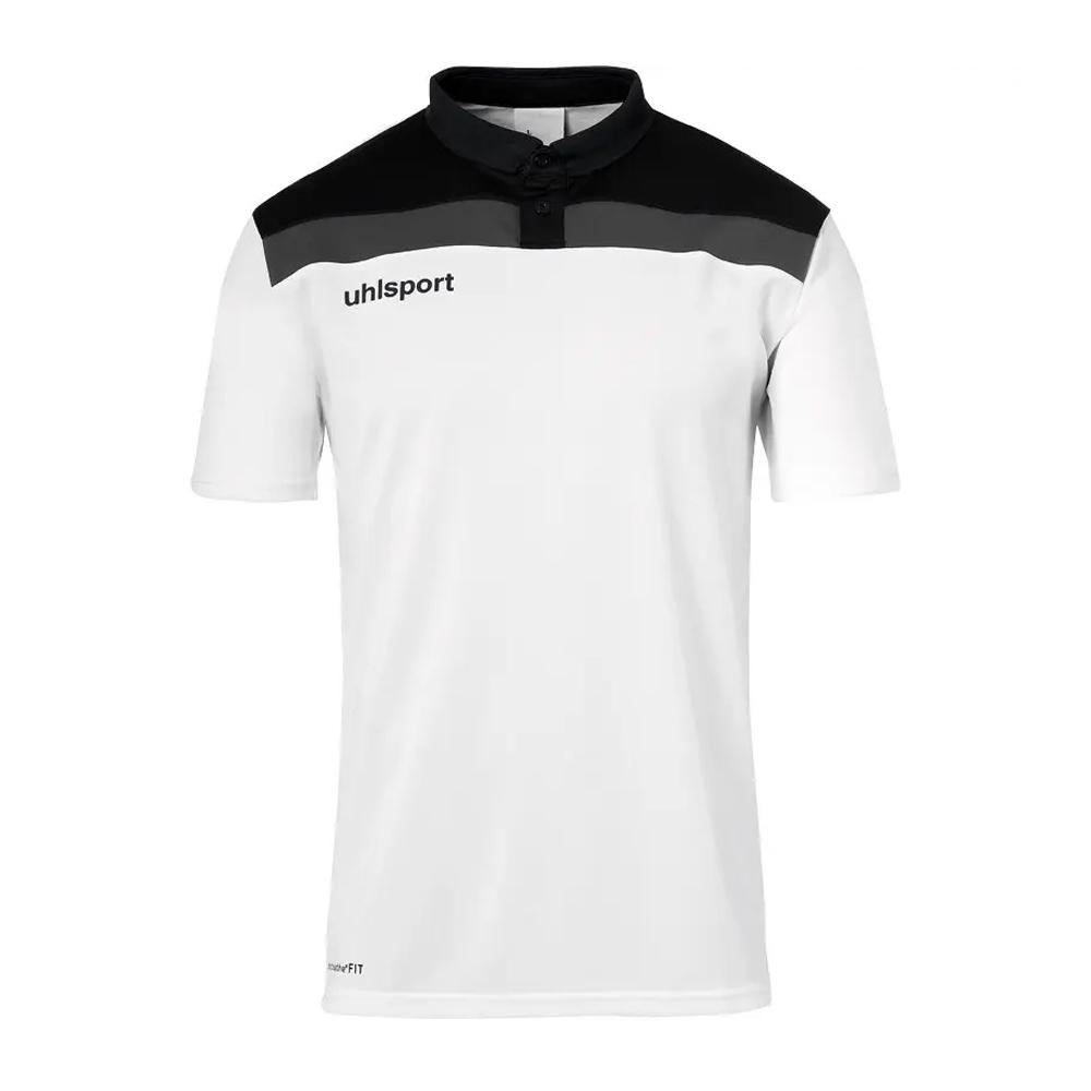 UHLSPORT Offense 23 Men’s White/Black Polo Shirt affordable
