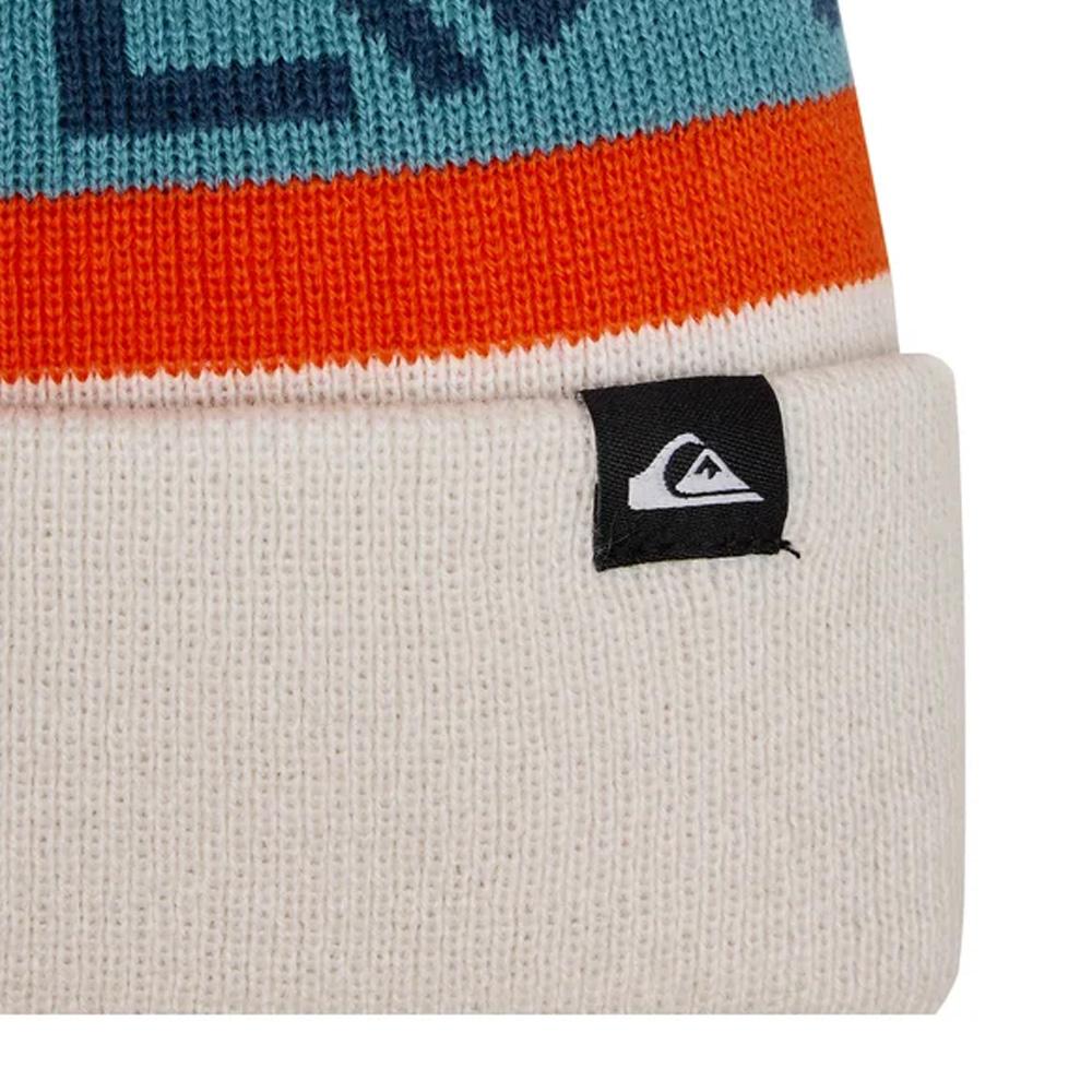 Bonnet Blanc/Bleu Homme Quiksilver Summit vue 2
