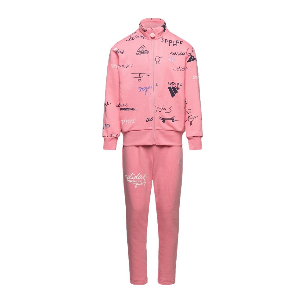 Survêtement Rose Fille Adidas Bluv pas cher