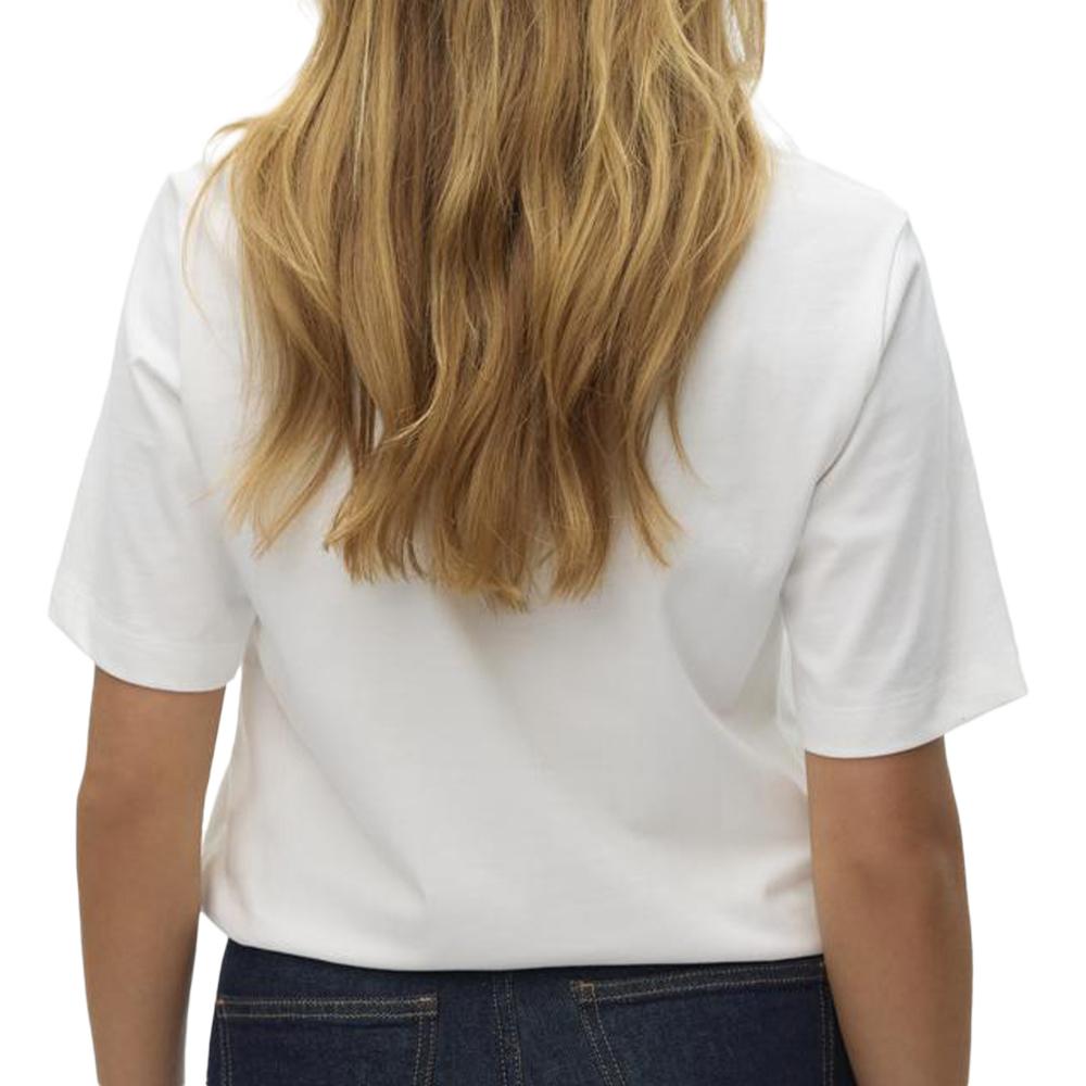 T-shirt Blanc Femme Vero Moda Demi vue 2