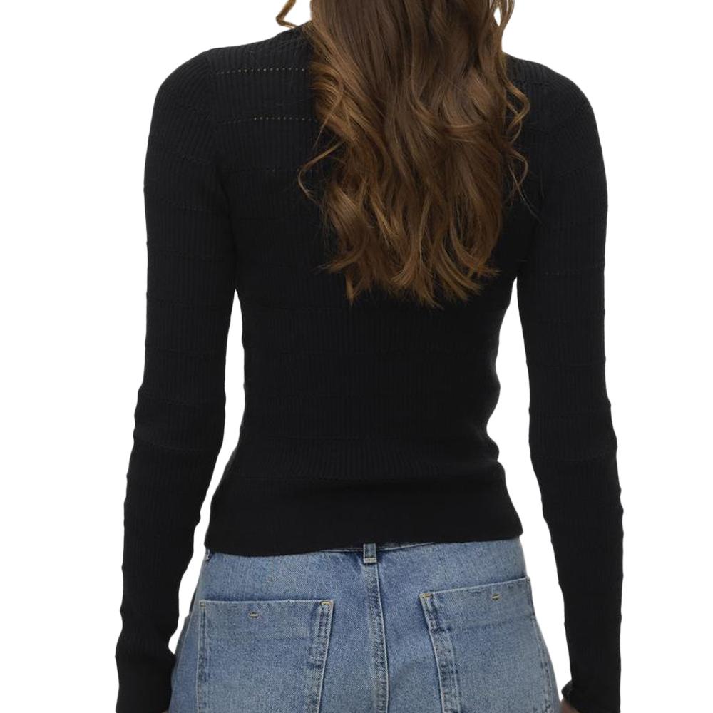 Pull Noir Femme Vero Moda Paula vue 2