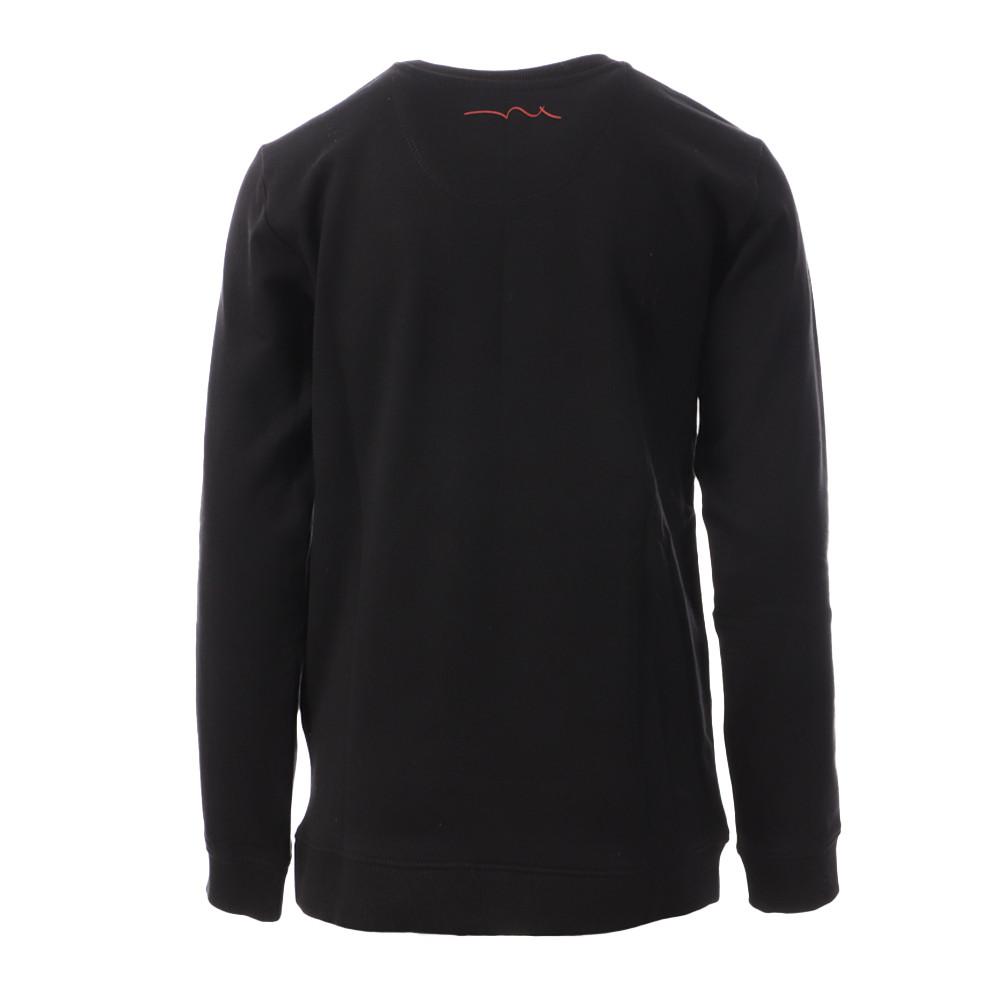 Sweat Noir Garçon Teddy Smith Solo vue 2