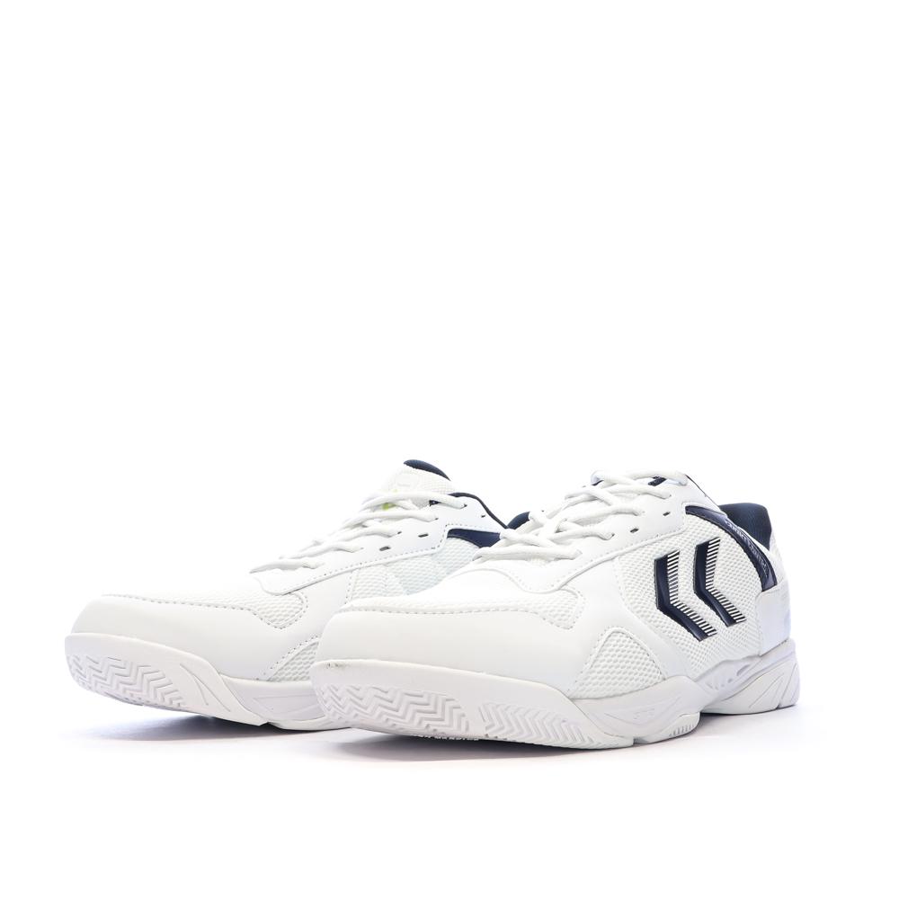 Chaussures de Sport Blanc/Marine Homme Hummel Court Control II vue 6