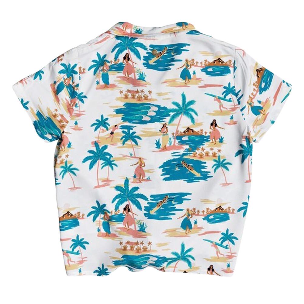 Chemise Blanche à fleurs Fille Roxy Ring Ring vue 2