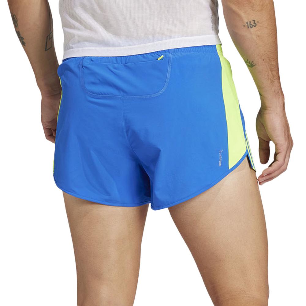 Short Bleu/Vert Homme Adidas Adizero vue 2