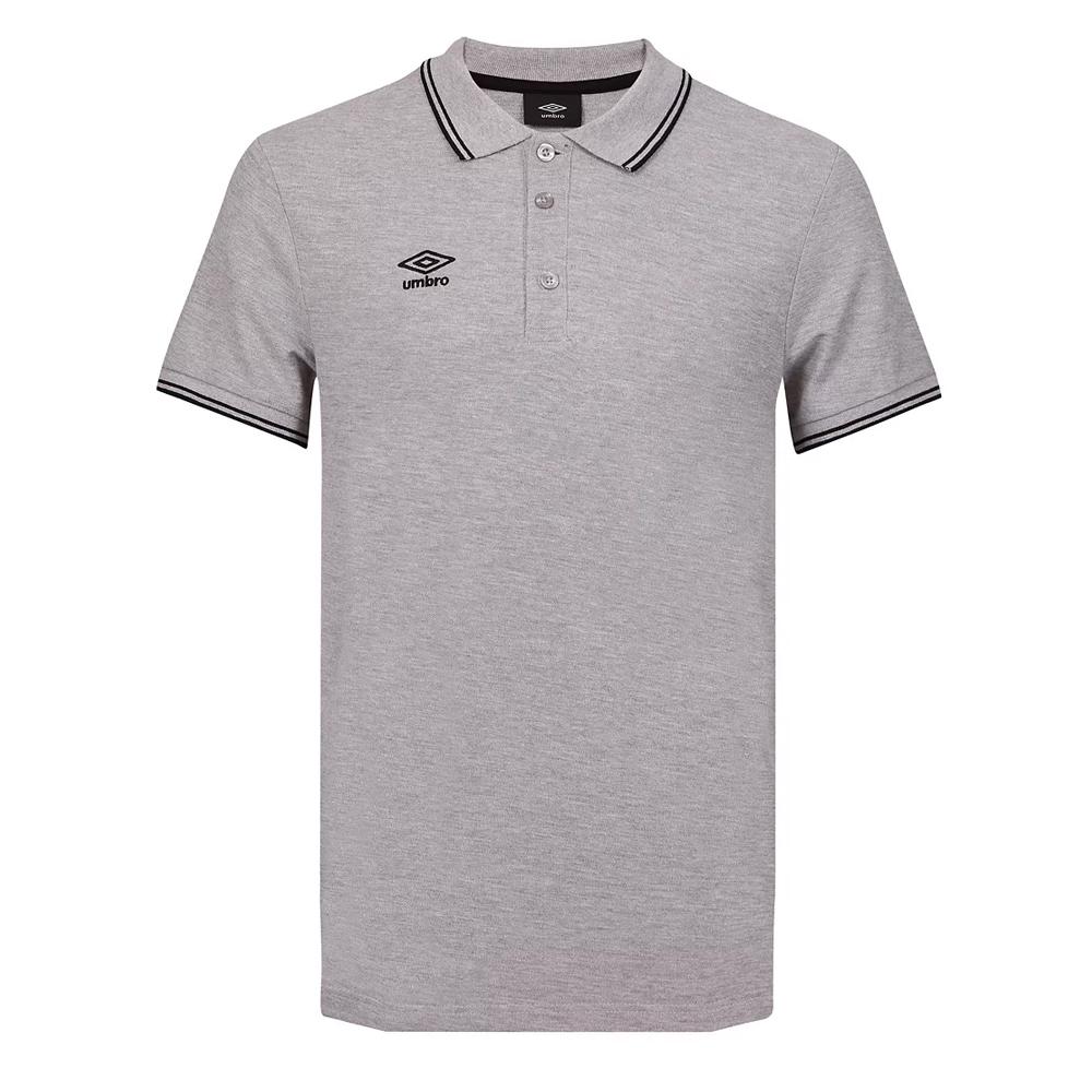 Polo Gris/Noir Homme Umbro 806451 pas cher