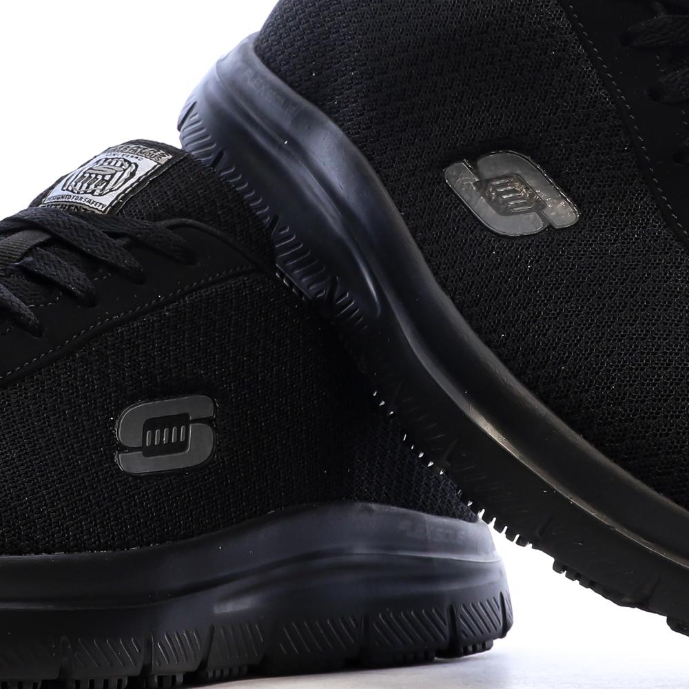 Baskets Noires Homme Skechers Flex Advantage vue 7