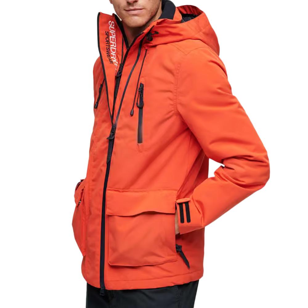 Manteaux Orange Homme Superdry Hooded Ultimate Windbreaker vue 2
