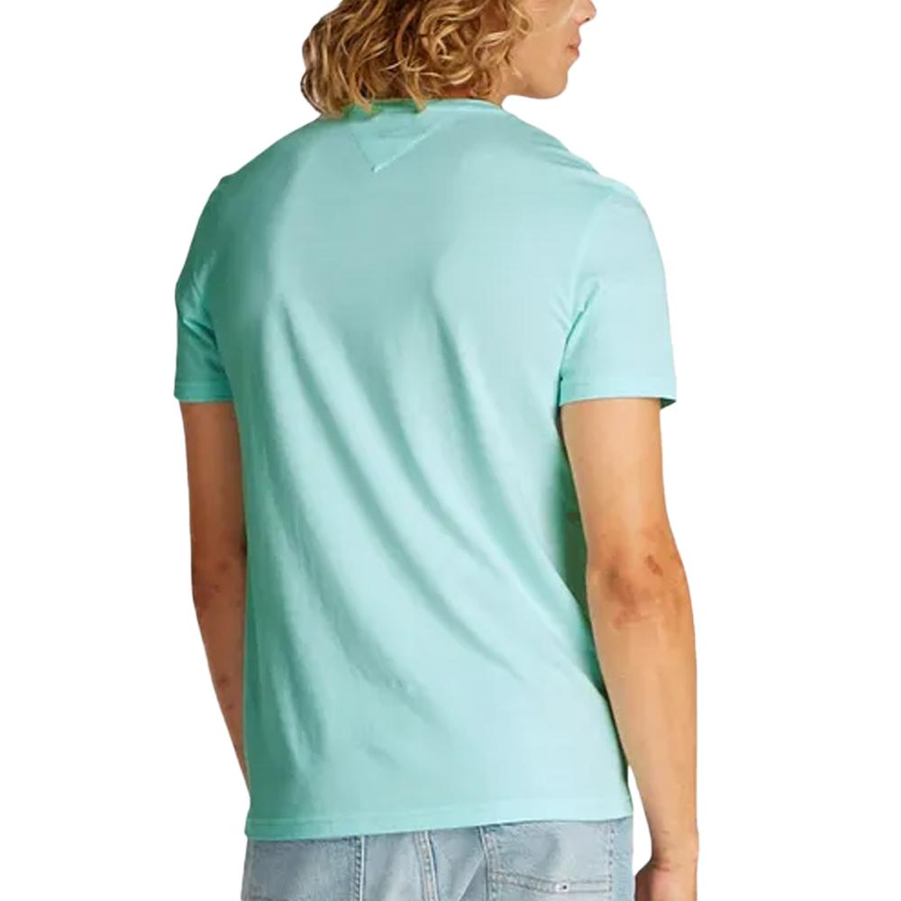 T-shirt Vert Homme Tommy Hilfiger Jaspe DM0DM20363 vue 2