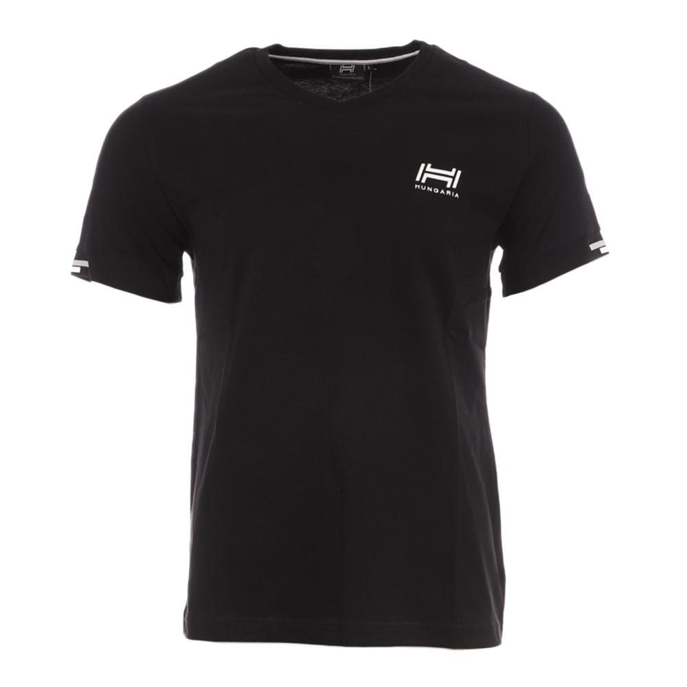 T-shirt Noir Homme Hungaria Donati pas cher