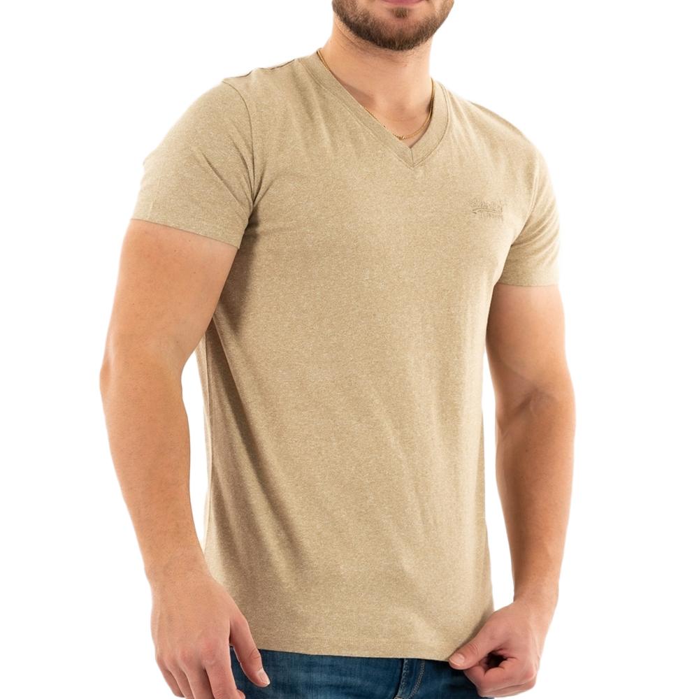 T-shirt Marron Homme Superdry M1011170A pas cher