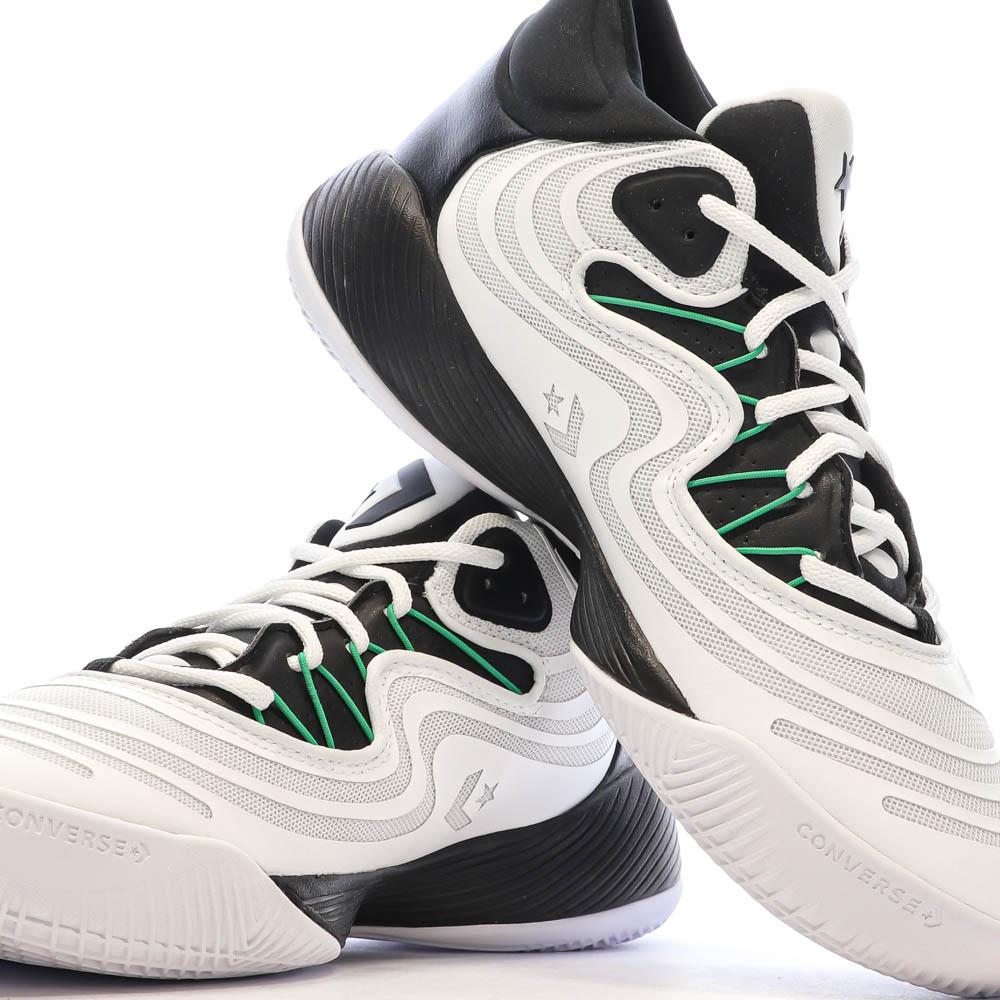 Chaussures de basket Blanc/Noir/Vert Homme Converse All Star Shift vue 7