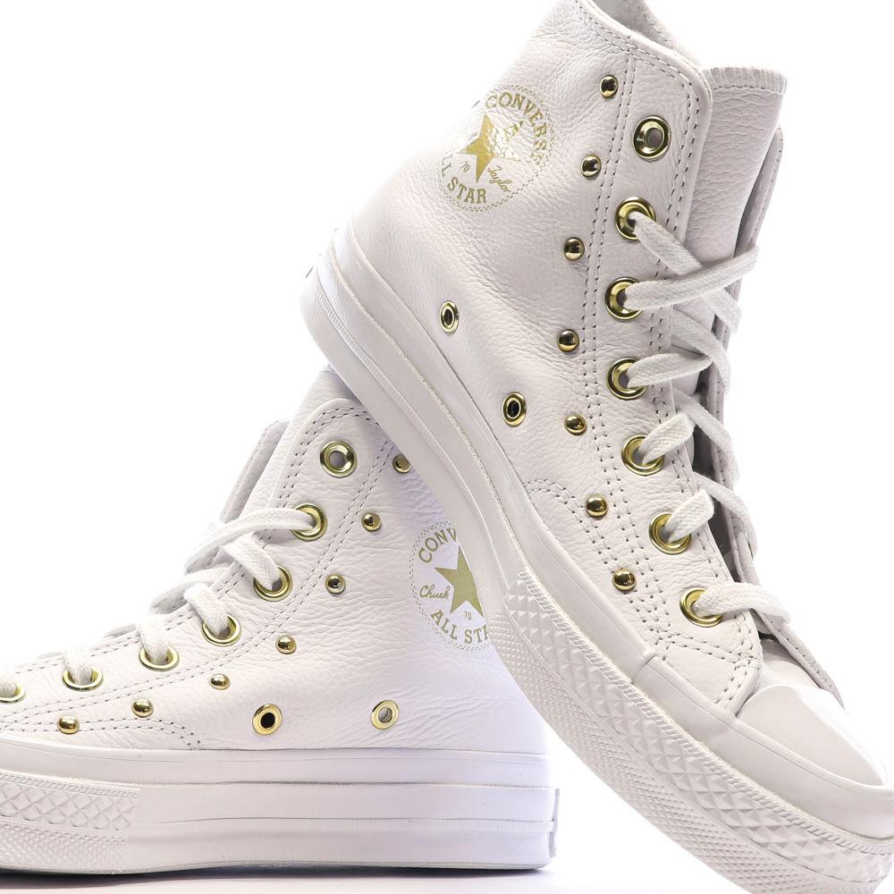 Baskets Blanches Femme Converse Chuck 70 A06808C vue 7