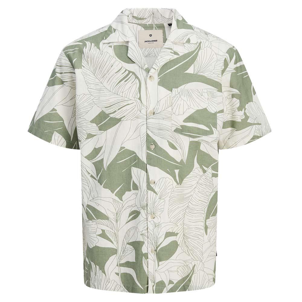 Chemise Verte/Beige Homme Jack & Jones Blubahamas vue 3