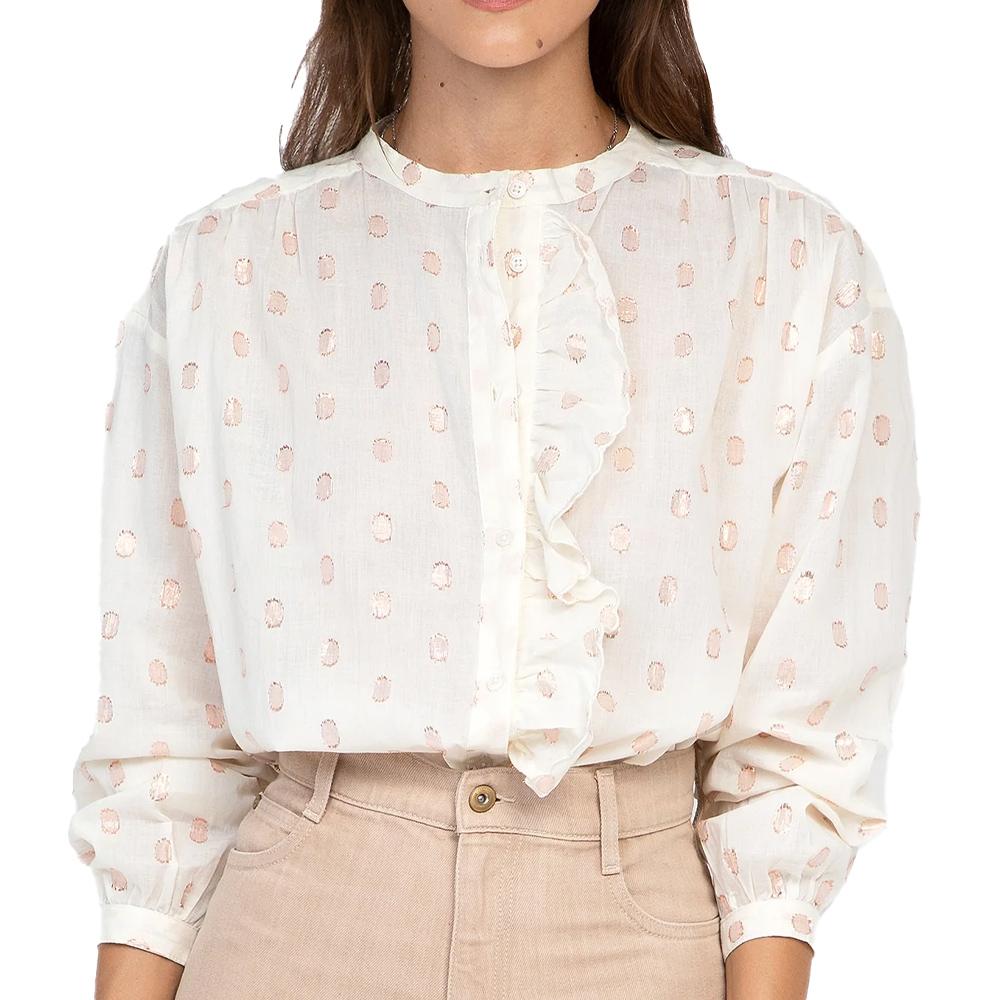 Shirt Ecru/Rose Frau An'ge Ambre günstig