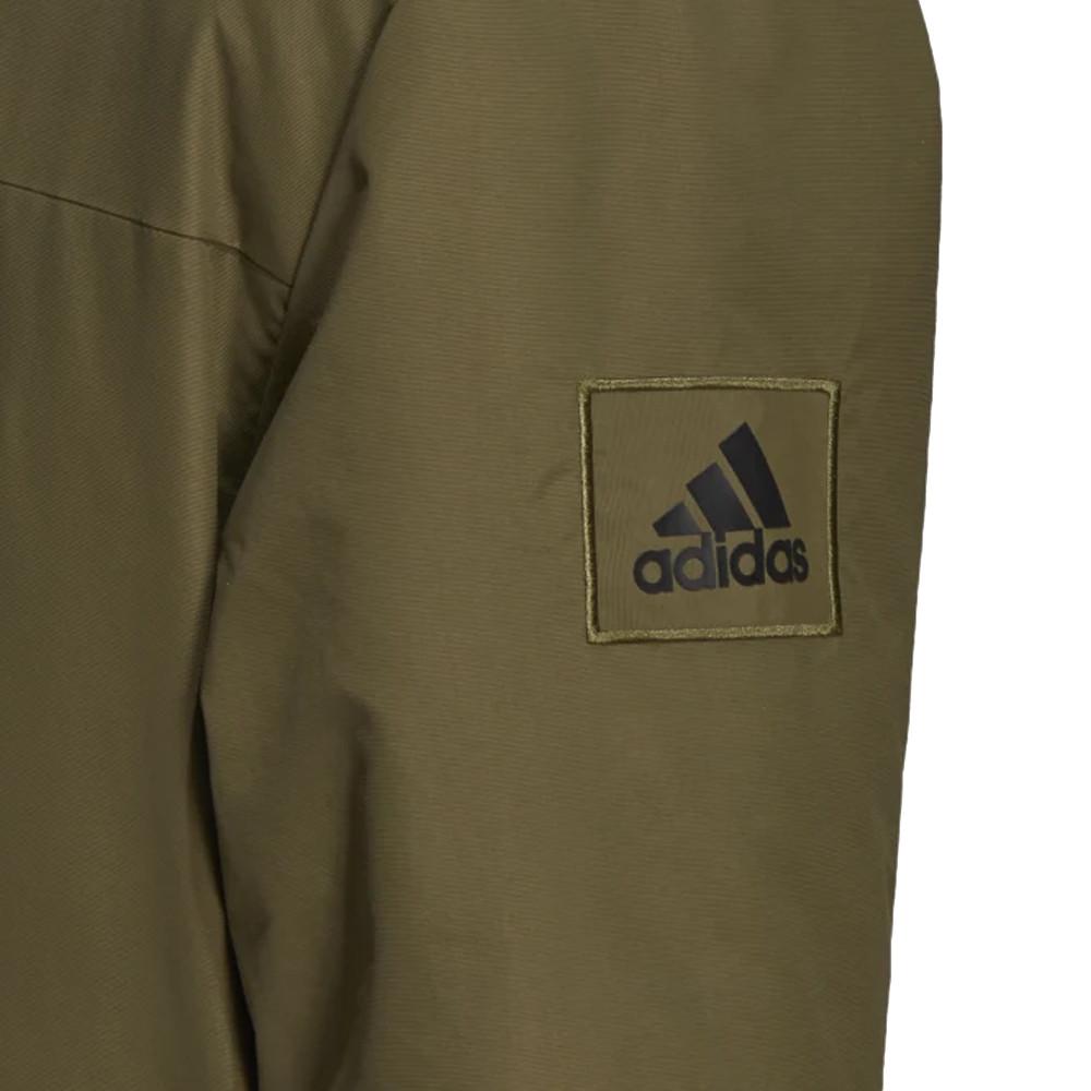 Doudoune Kaki Homme Adidas Hooded vue 3