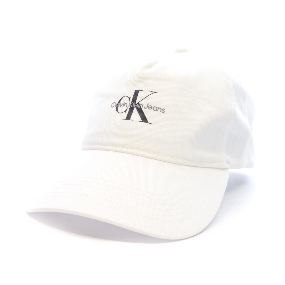 Casquette Blanche Homme Calvin Klein Jeans Monologo Printed pas cher