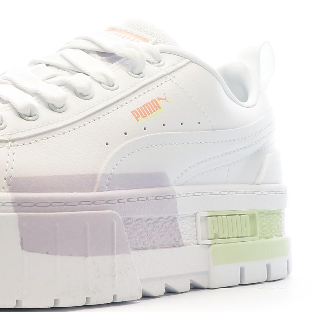Baskets Blanches Femme Puma Mayze vue 7