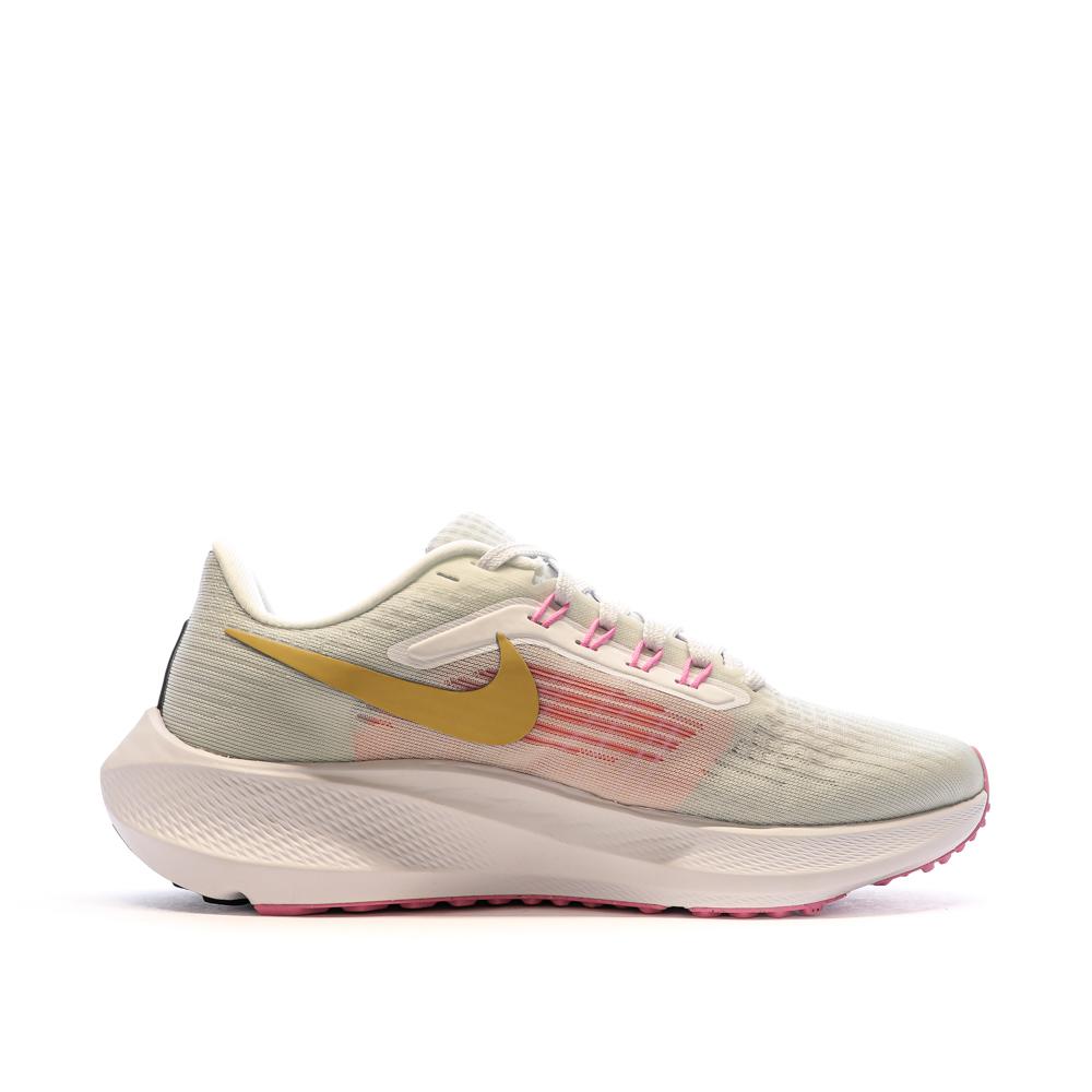 Chaussures de running Grises/Rose Femme Nike Zoom Pegasus vue 2