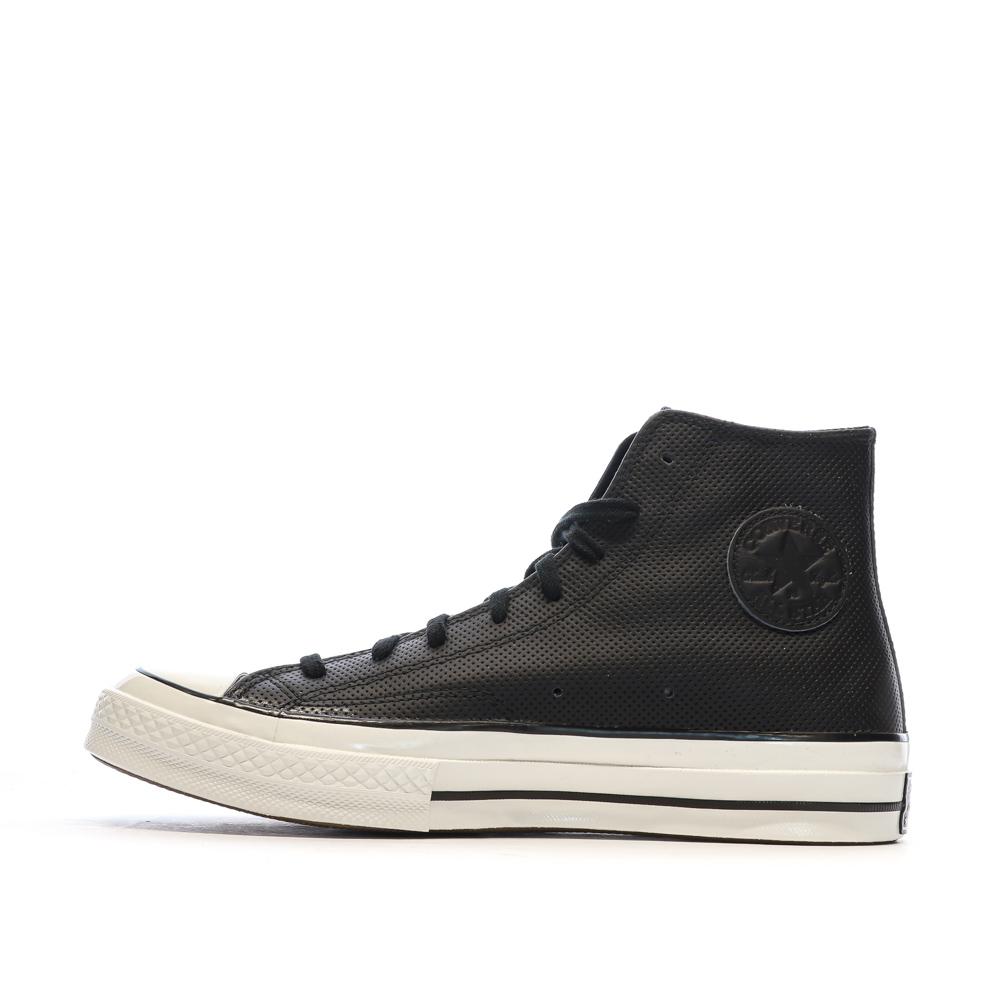 Baskets Noires Homme Converse Chuck 70 Leather A08637C pas cher