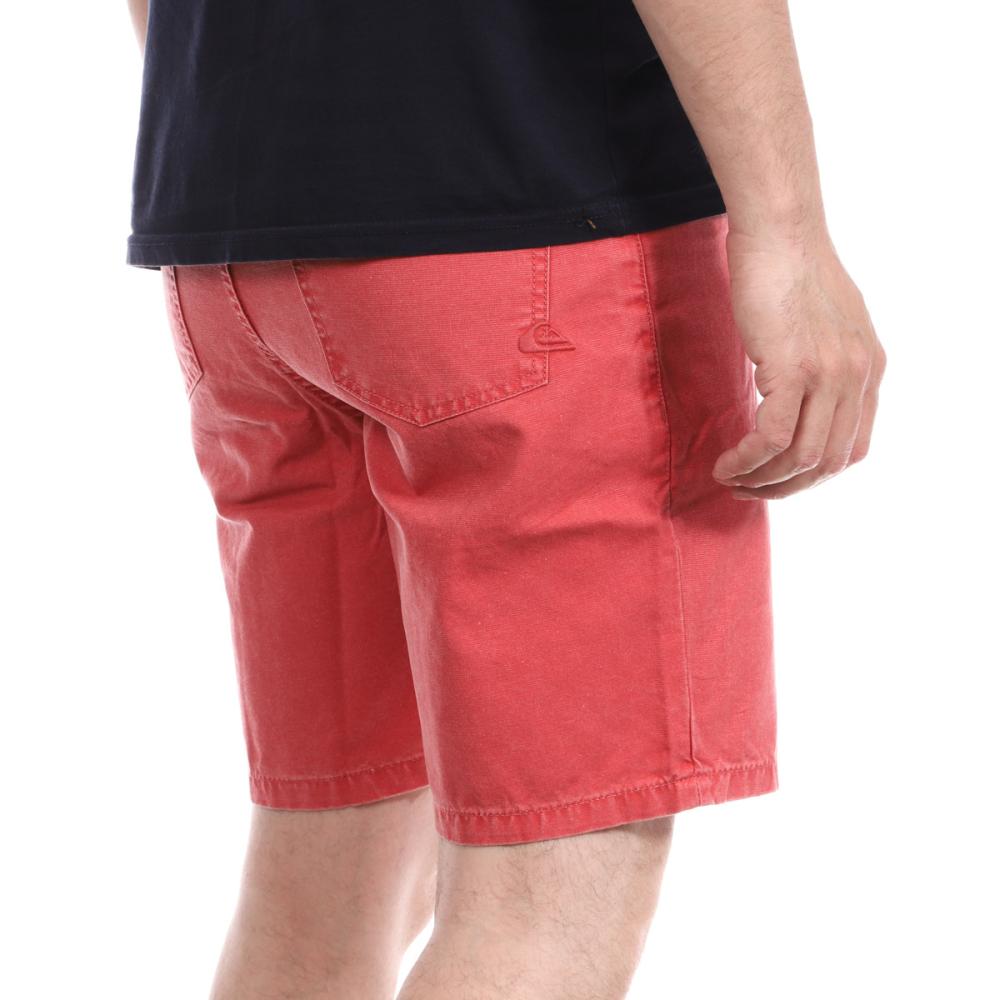 Short Rouge Délavé Homme Quiksilver Les Dunes vue 2