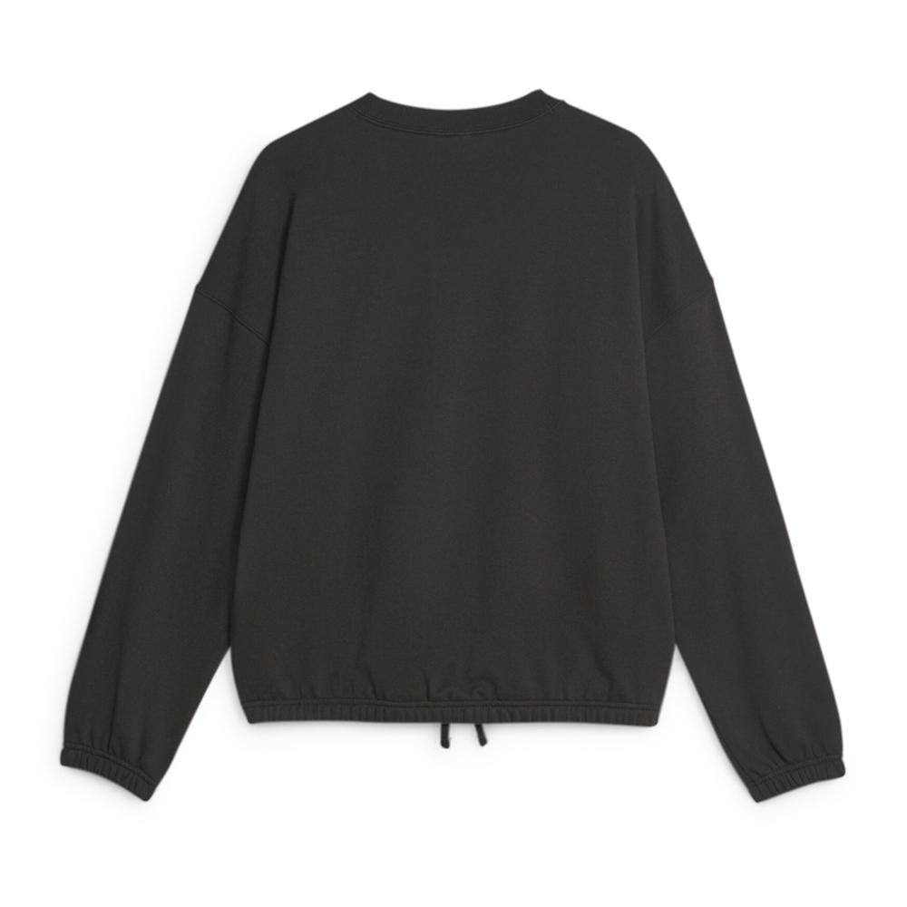 Sweat Noir Femme Puma Downtown Oversized vue 2