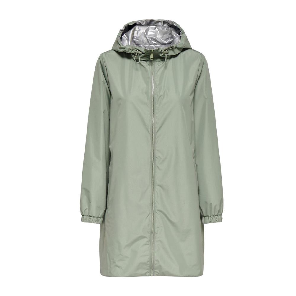 Coupe vent à capuche réversible Vert/Argent Femme Only Fry vue 2