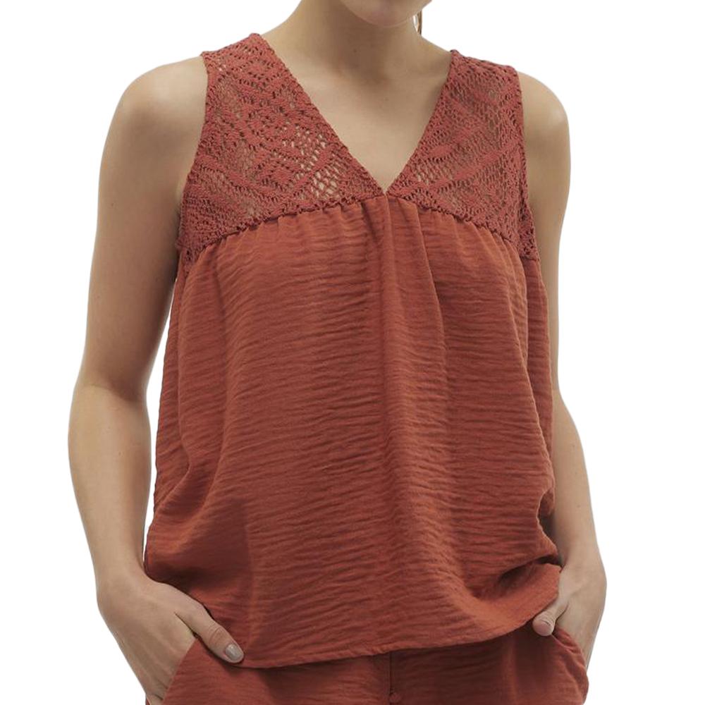 Blouse Terracota Femme Vero Moda Chris pas cher