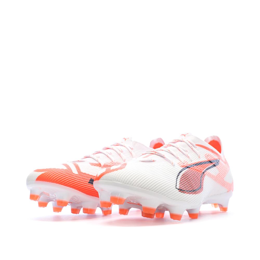 Chaussures de Football Blanc/Rouge Homme Puma Ultra 5 Pro Fg/ag vue 6