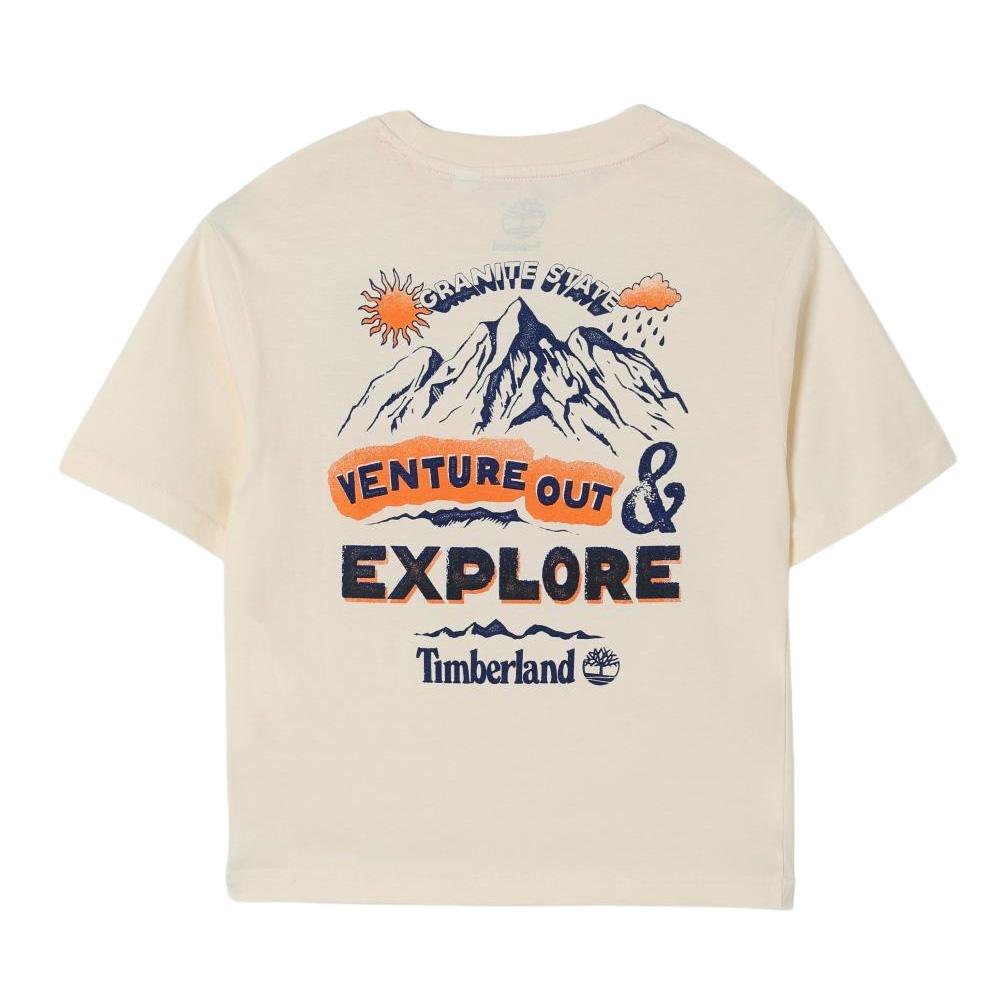 Beiges Timberland-T-Shirt für Jungen T60434 Cream Ansicht 2